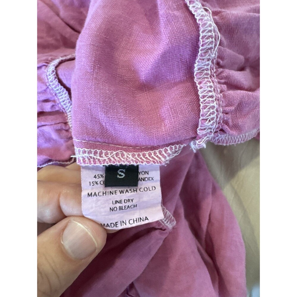 Pink Ruffled Maxi Dress - Picture 9 of 10